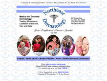 Tablet Screenshot of northeastderm.com